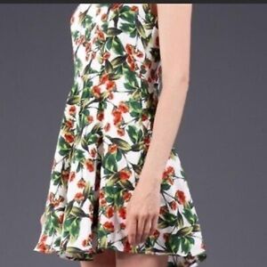 JOIE Mare Floral Linen and Silk Dress Size Medium